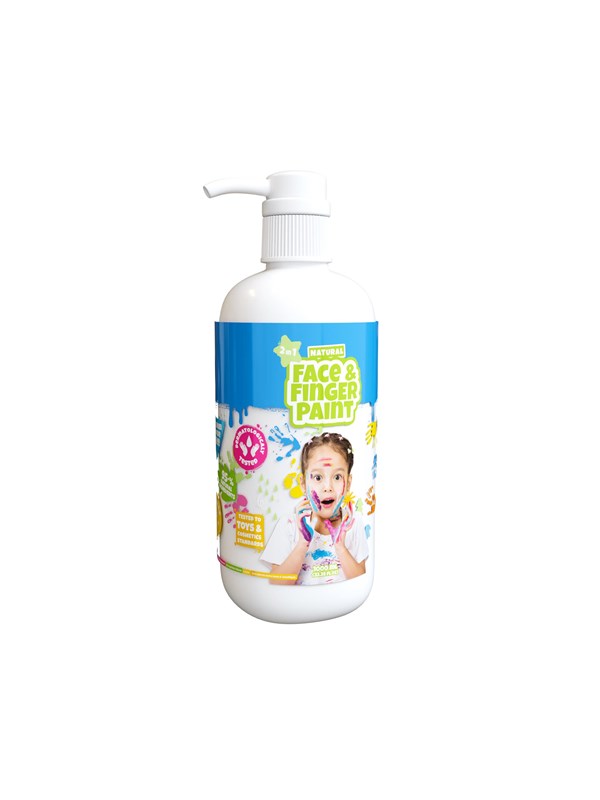 Natural Face & Finger Paint White 1000ml Bottle Dispenser