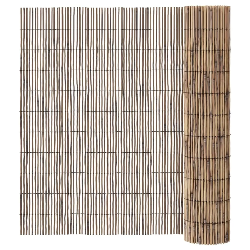 vidaXL Hagegjerde 600x100 cm siv