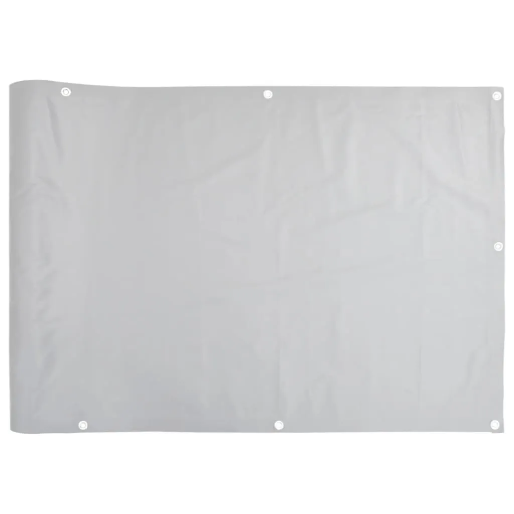 vidaXL Balkongskjerm grå 400x120 cm PVC