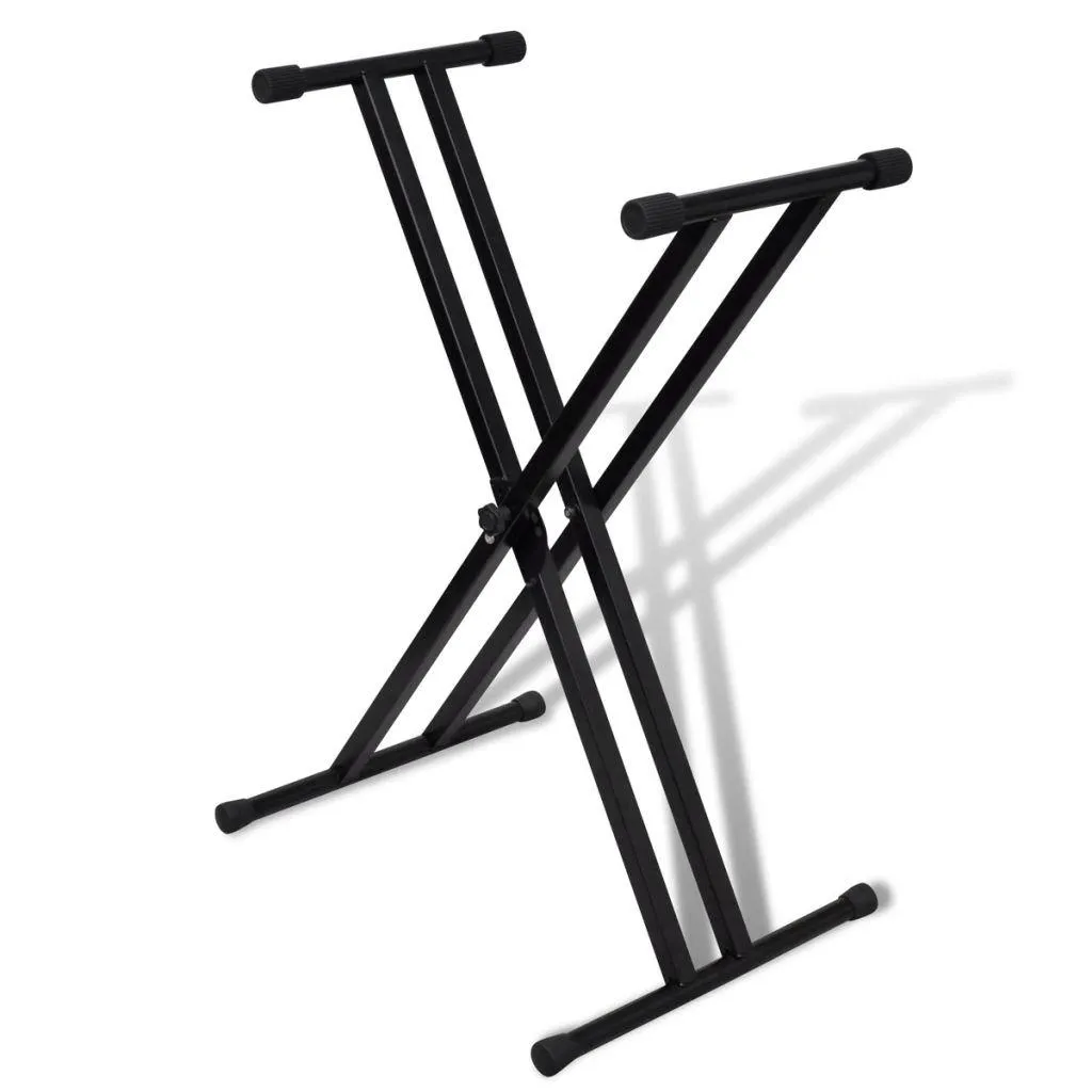 vidaXL Justerbart Dobbelt X-ramme Keyboardstativ