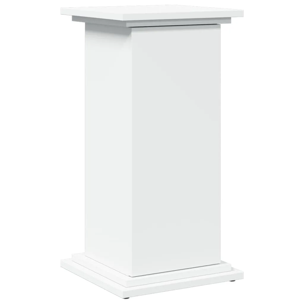 vidaXL Pidestall med oppbevaring hvit 31x30x60 cm konstruert tre