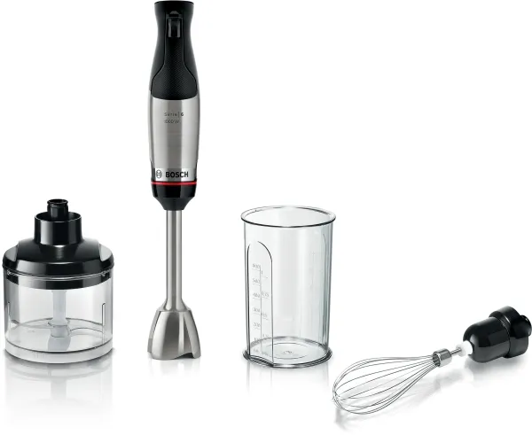 Bosch Serie 6 MSM6M621, Stav Mikser, 0,5 l, 1,4 m, 1000 W, Sort, Rustfritt stål