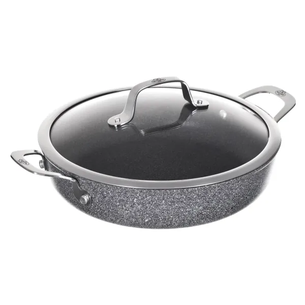 BALLARINI 75002-811-0, Rund, Serving pan, Grå, Granitt/titan, Aluminium, Glass