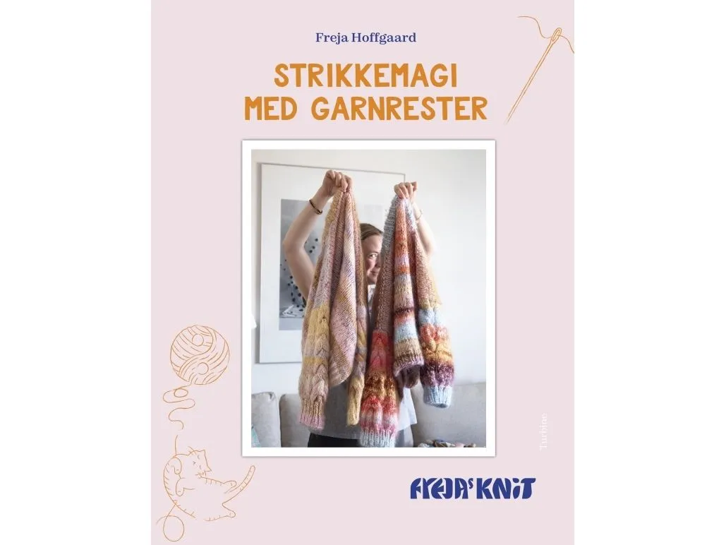 Strikkemagi med garnrester | Freja Hoffgaard | Språk: Dansk