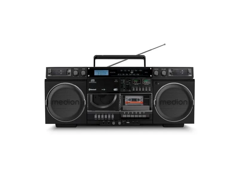 MEDION LIFE P66538, Sort, 20 W, 2-veis, DAB+, FM, PLL, LCD, 10 m