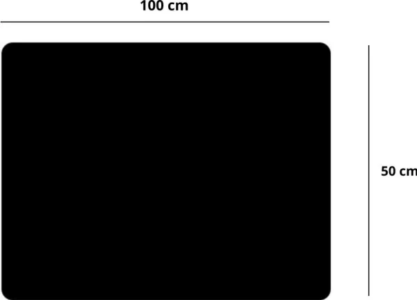 LEAN stor musematte til mus og tastatur 100 x 50 cm