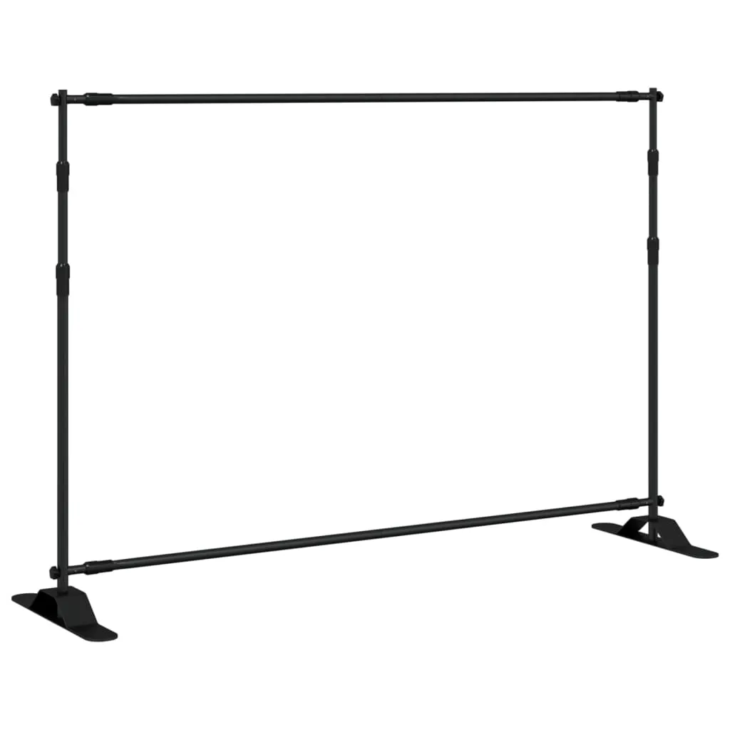 vidaXL Bakgrunnsstativ svart 305x243 cm stål