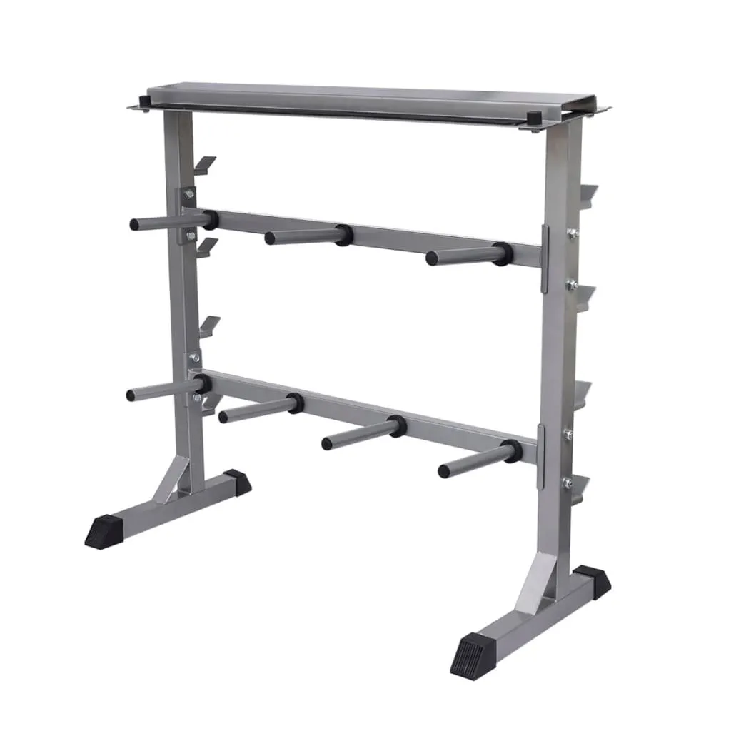 vidaXL Dumbbell vektstangstativ