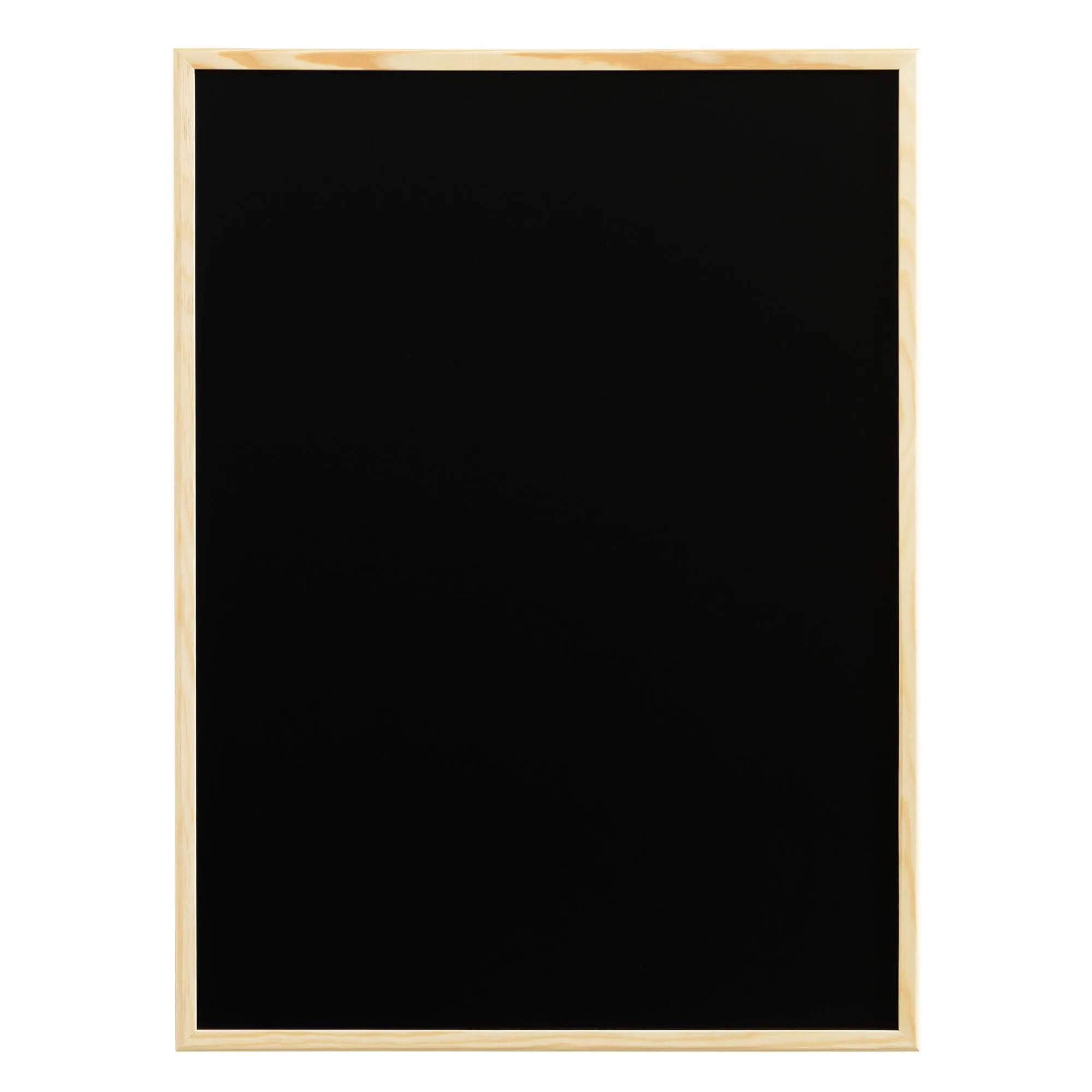 Kridttavle 80x60 cm sort med træramme