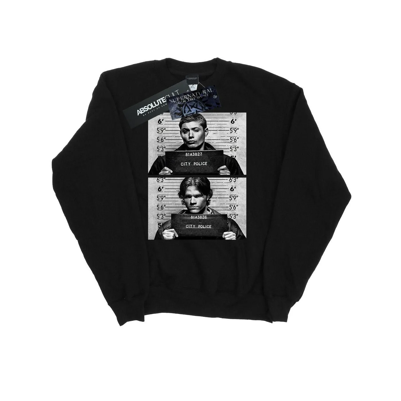 Supernatural Mens Winchester Mugshots Sweatshirt