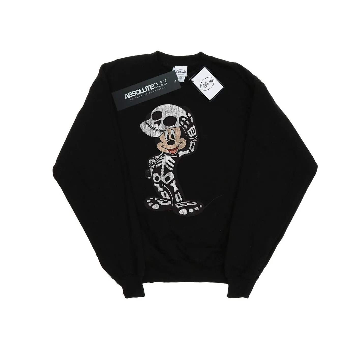 Disney Womens/Ladies Mickey Mouse Skeleton Sweatshirt