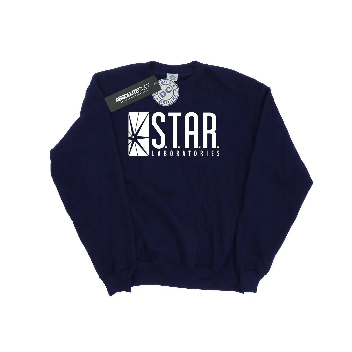 DC Comics Mens The Flash STAR Labs Sweatshirt