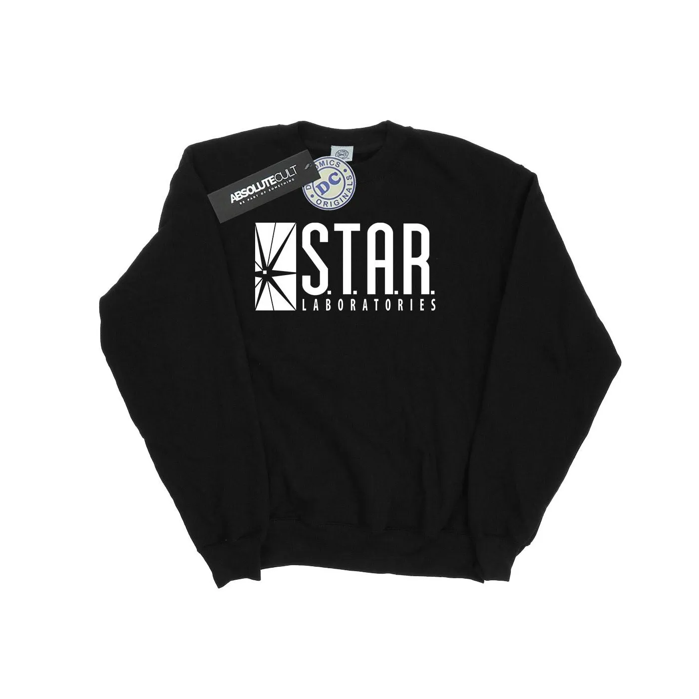 DC Comics Mens The Flash STAR Labs Sweatshirt