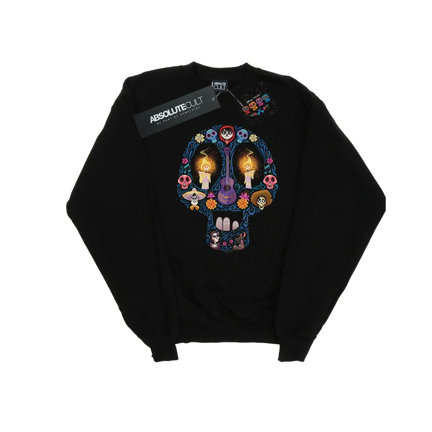 Disney Mens Coco Candle Skull Sweatshirt