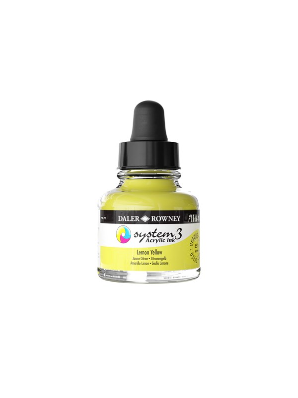 Daler-Rowney System3 Ink 29.5 ml Lemon Yellow