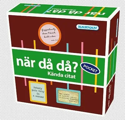 Når da da? - Kjente sitater - Utvidelse, Pocket