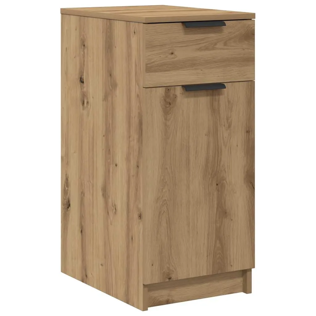 vidaXL Skap for skrivebord artisan eik 33x50x75 cm konstruert tre