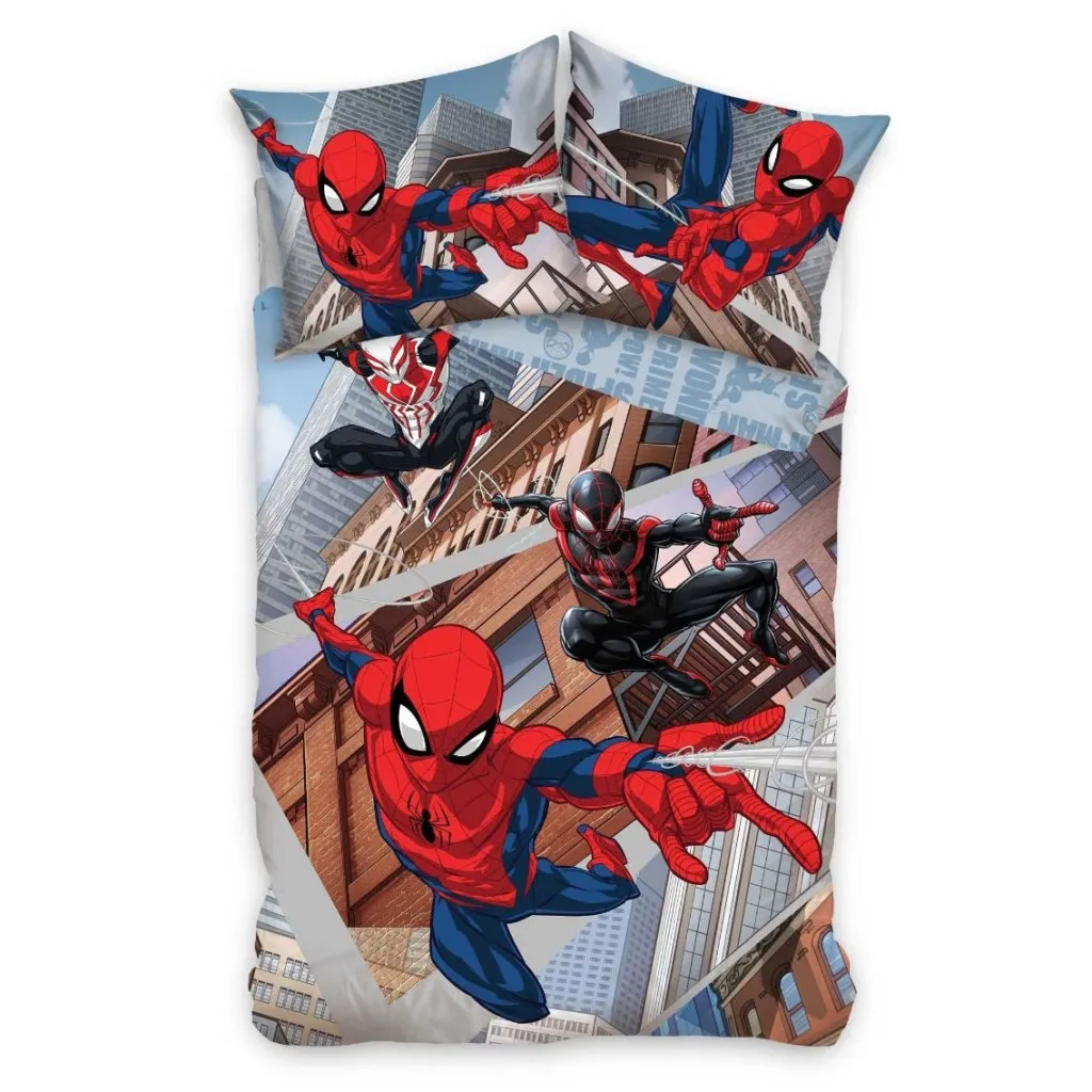 Spider-Man Swing dynetrekksett 140×200 cm, 70×90 cm