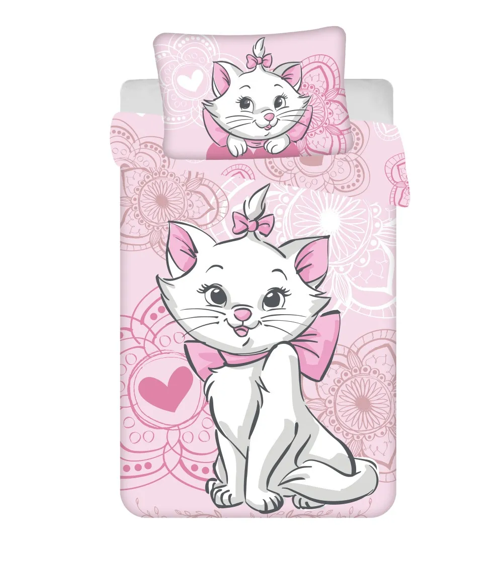 Barnesengesett med Disney Marie Aristocats, dynetrekk 100×135 cm og putetrekk 40×60 cm