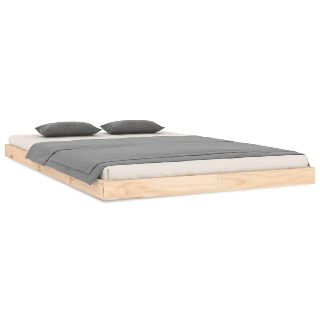 vidaXL Sengeramme 120x200 cm heltre furu