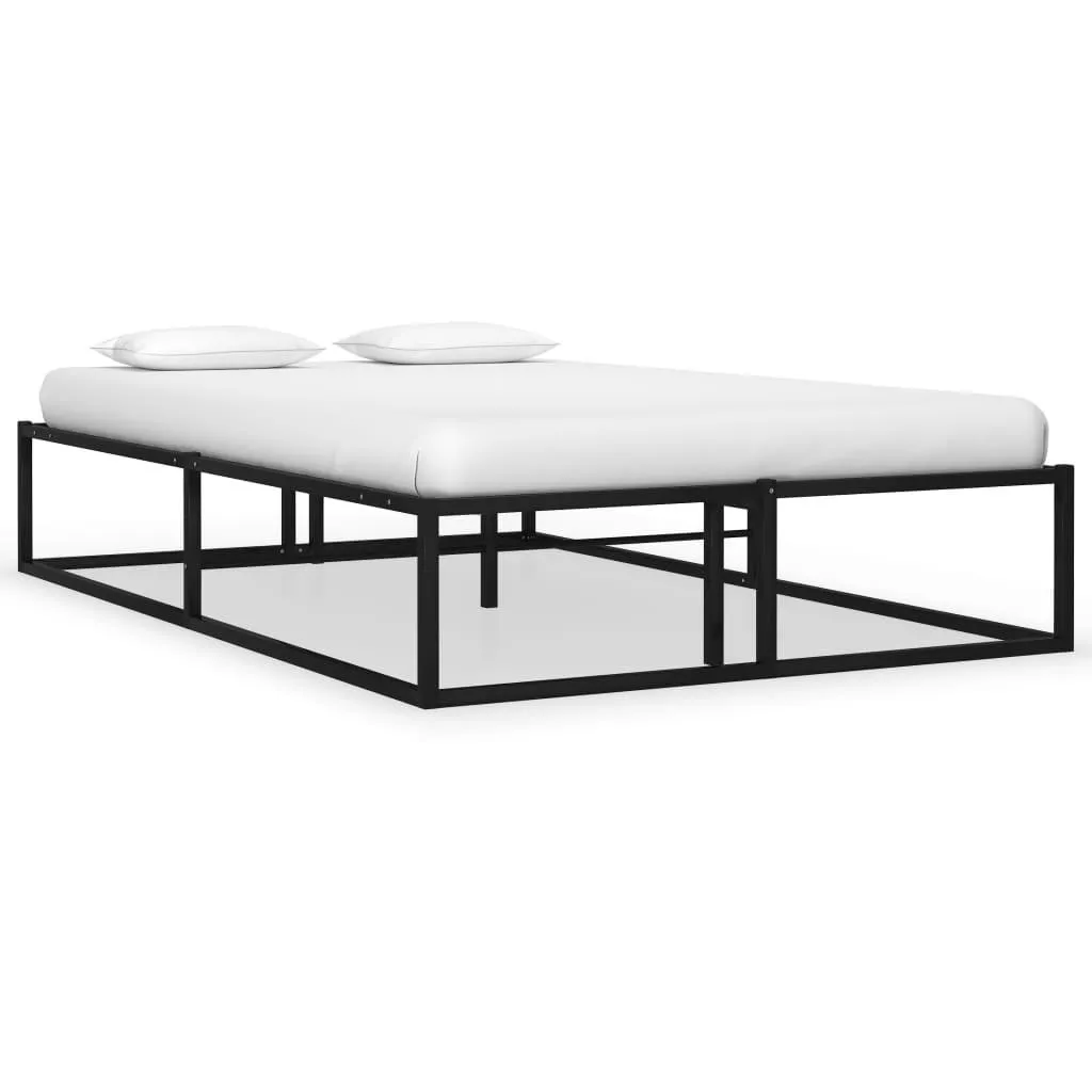 vidaXL Seng/Sengeramme svart metall 120x200 cm change1