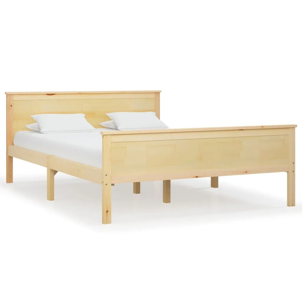 vidaXL Sengeramme heltre furu 120x200 cm