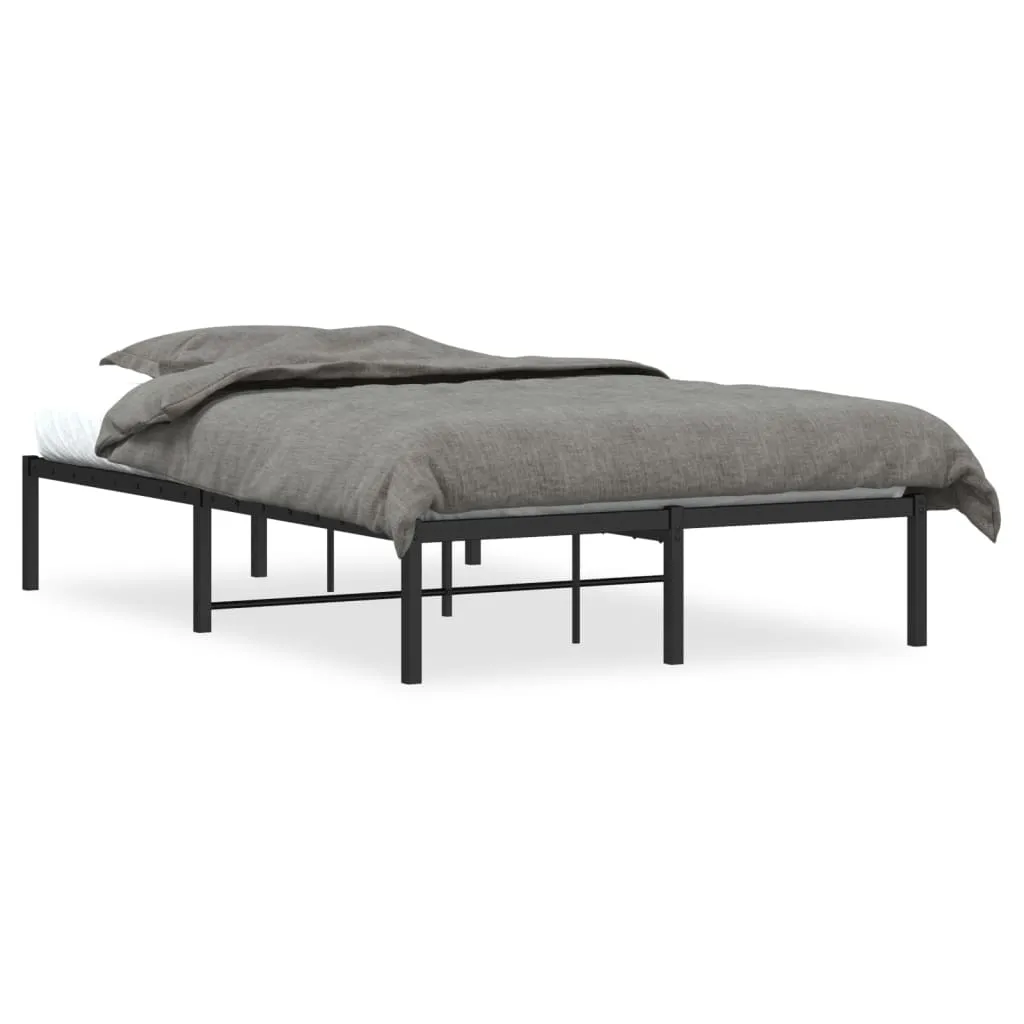 vidaXL Sengeramme i metall svart 120x200 cm