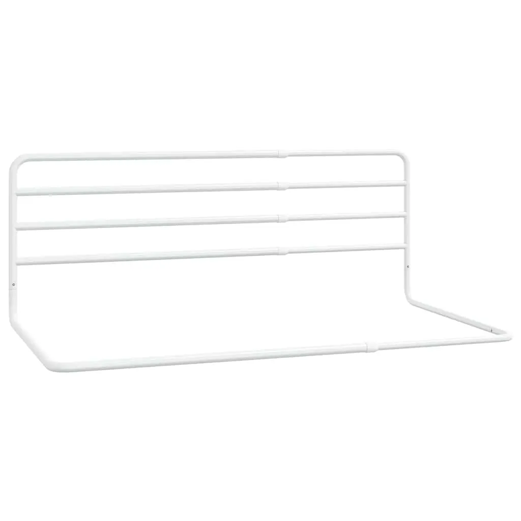 vidaXL Sengehest småbarn hvit (76-137)x55 cm jern