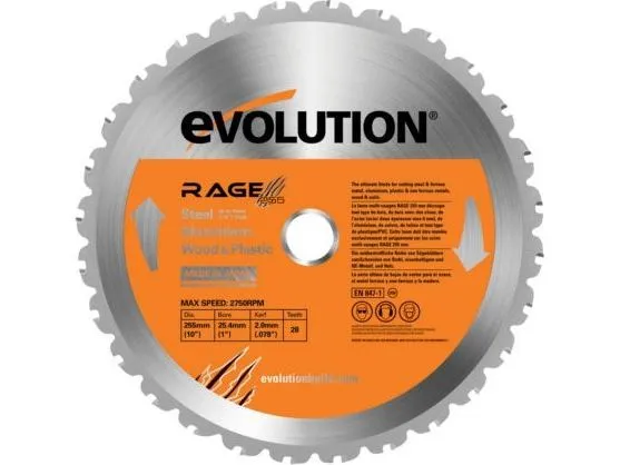 Evolution TCT fleroppgavesag RAGE 355 mm 36z (EVO-355-MULTI)