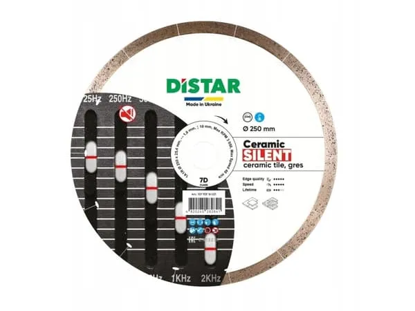 DISTAR diamantblad Ceramic Silent 250 x 1,8 x 10 x 25,4