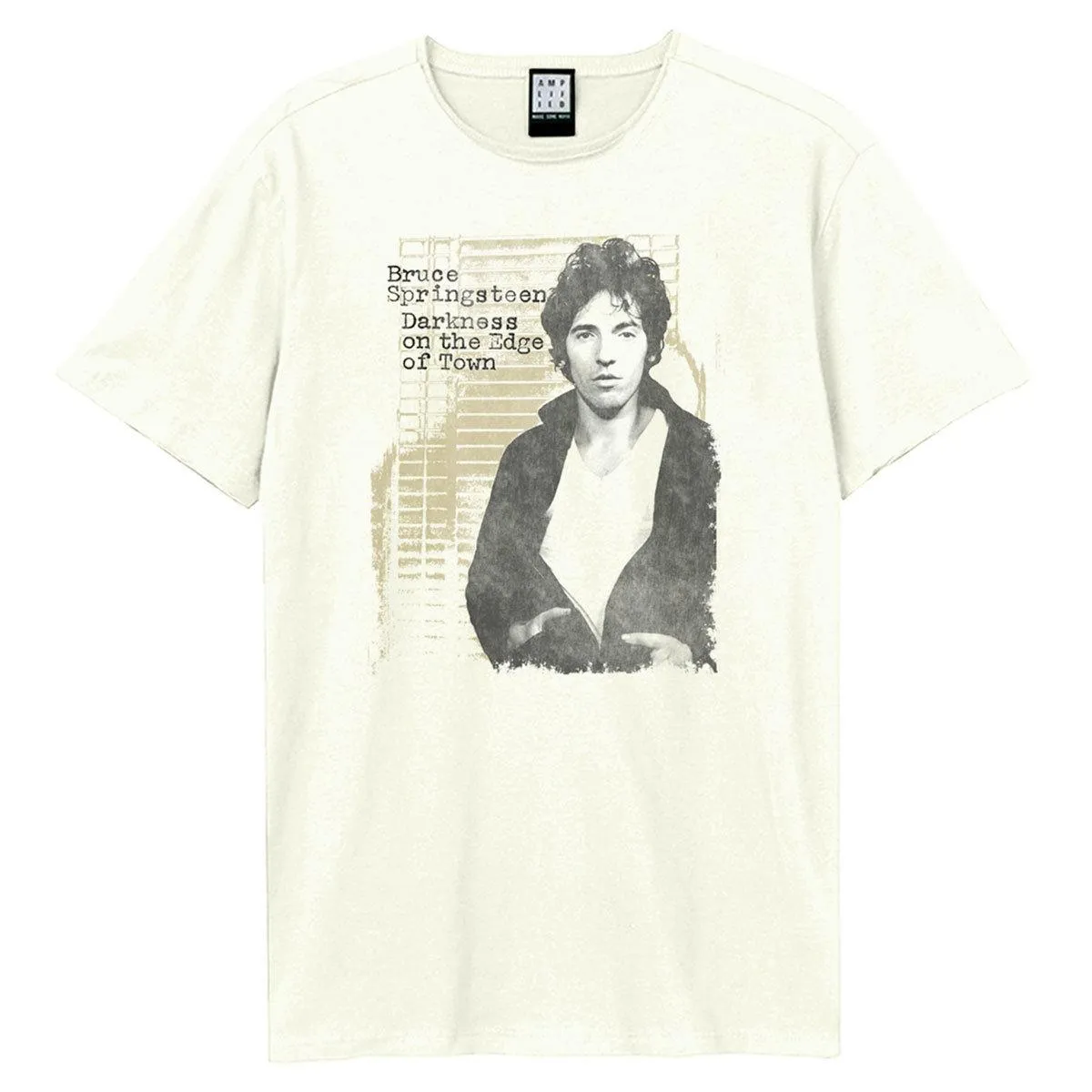 Amplified Unisex Adult Darkness Edge Of Town Bruce Springsteen T-Shirt
