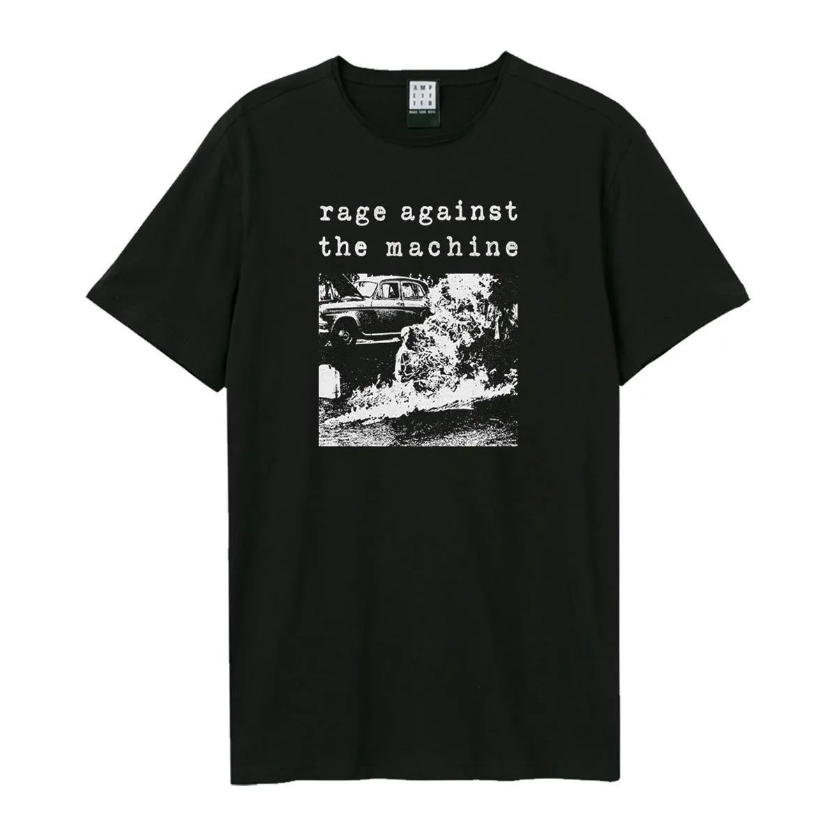 Amplified Unisex Adult Monk Fire Rage Against the Machine T-Shirt