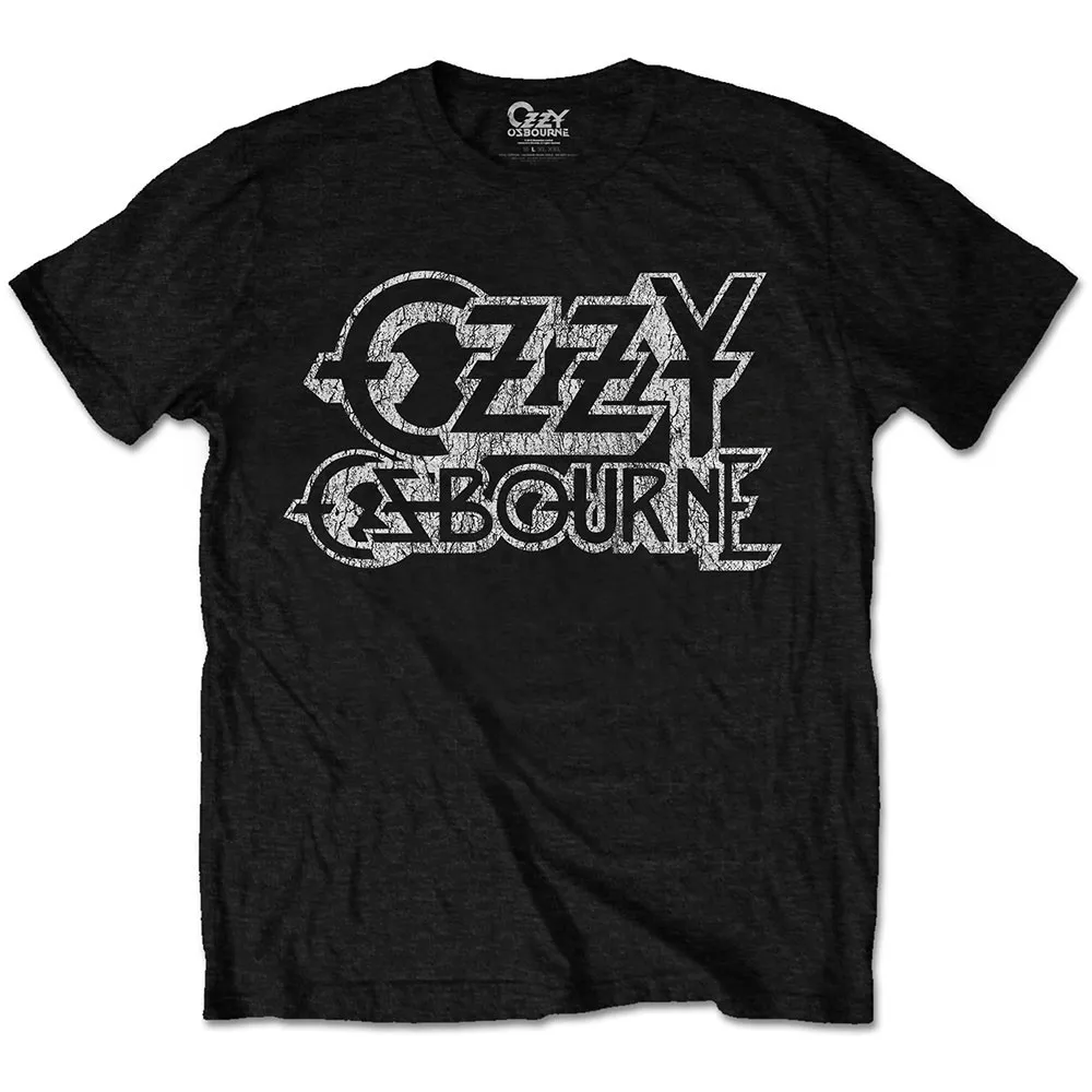 Ozzy Osbourne Unisex T-Shirt: Vintage Logo (Large)