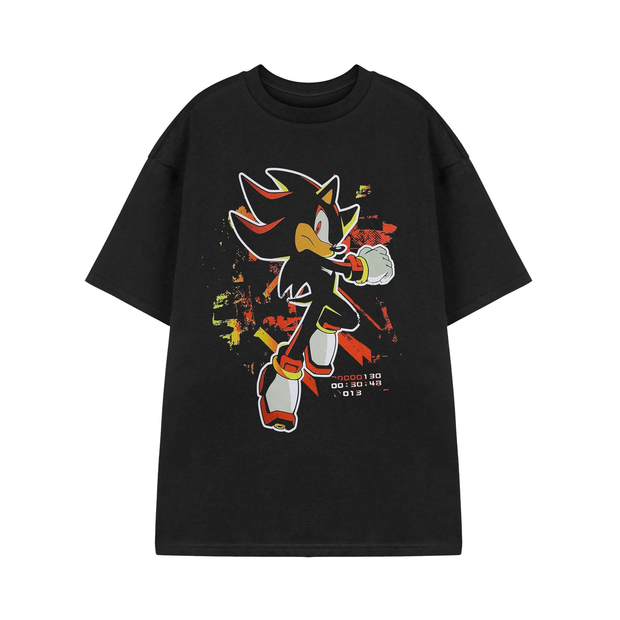 Sonic The Hedgehog Unisex Adult Shadow Paint Short-Sleeved T-Shirt