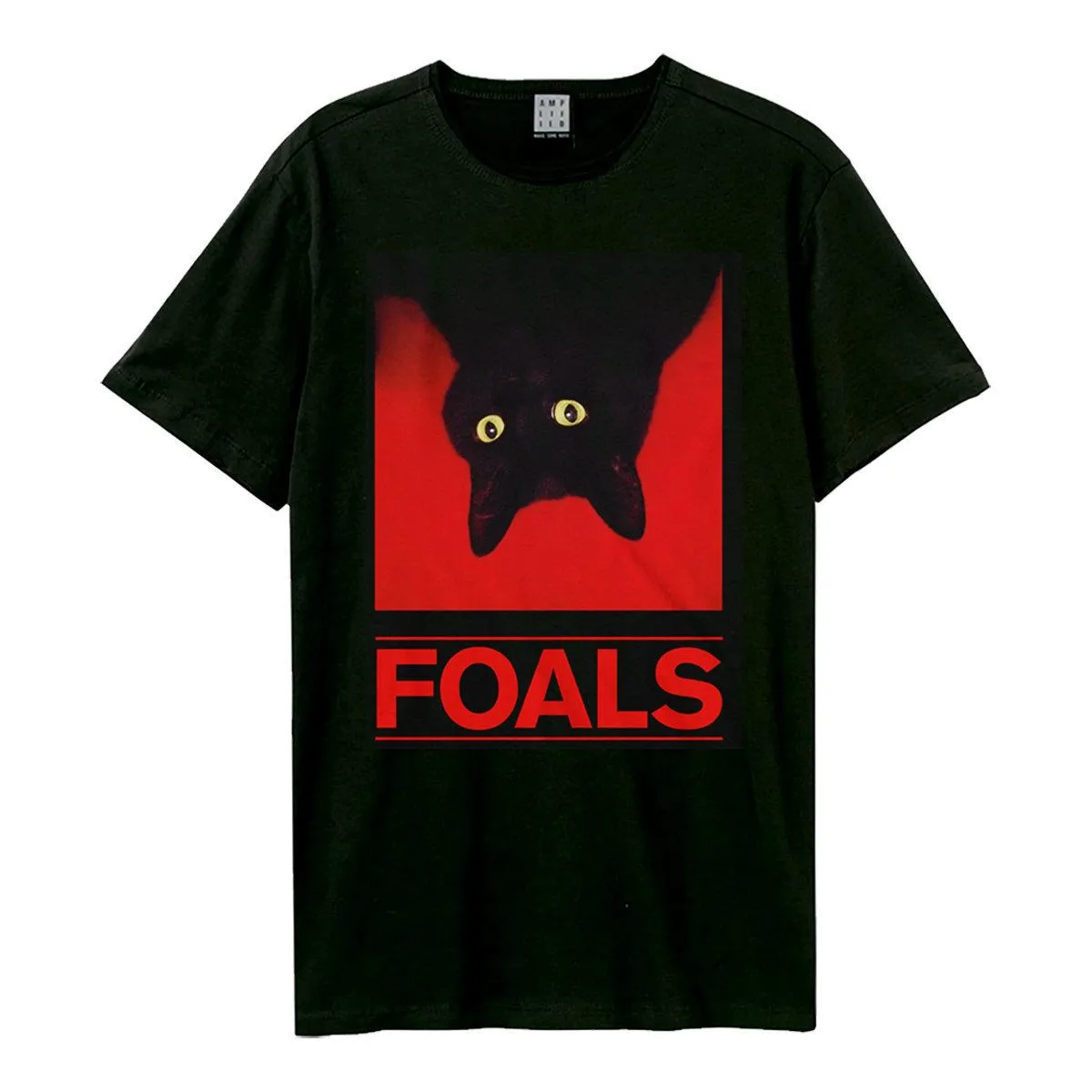 Amplified Unisex Adult Black Cat Foals T-Shirt