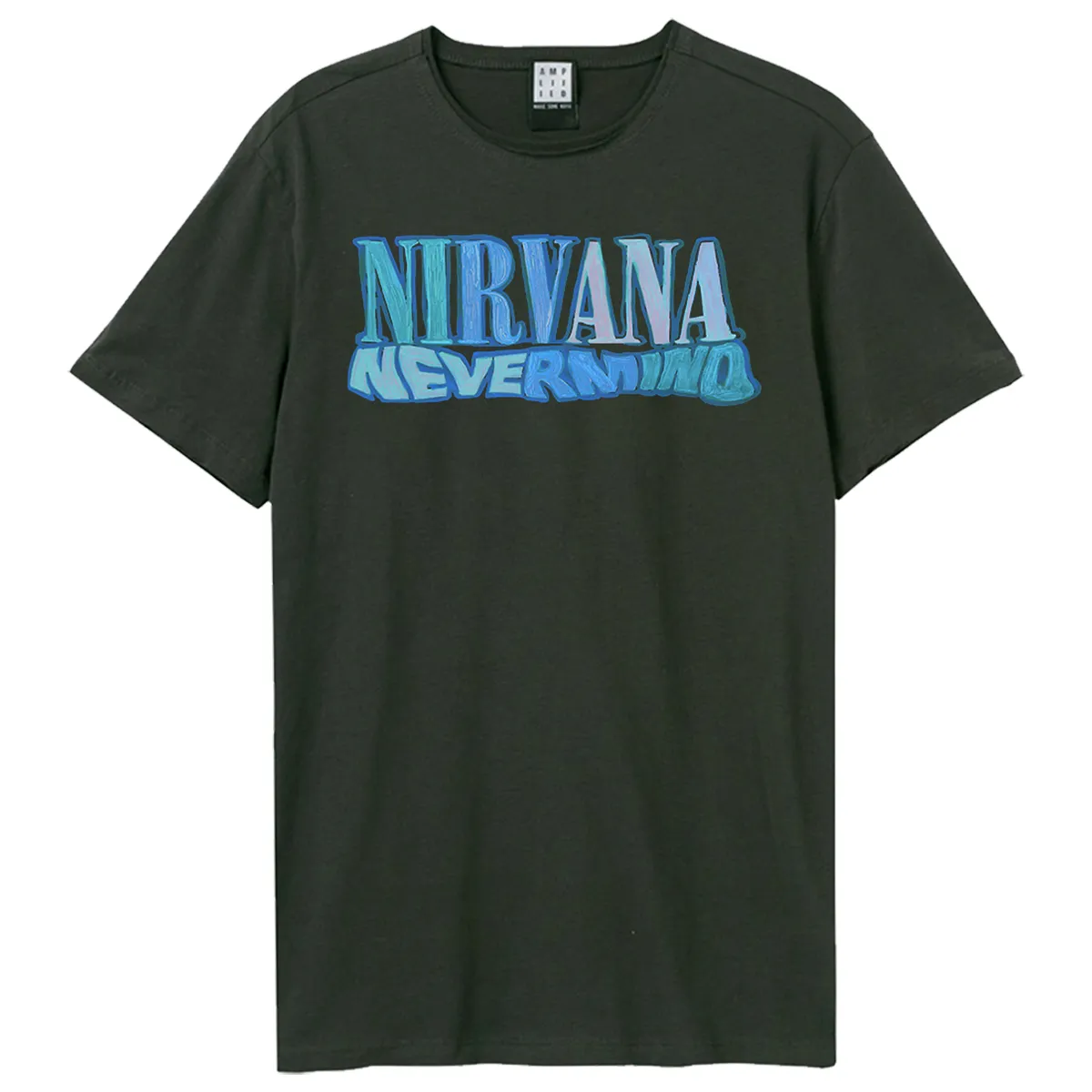 Amplified Unisex Adult Crayon Nevermind Nirvana T-Shirt