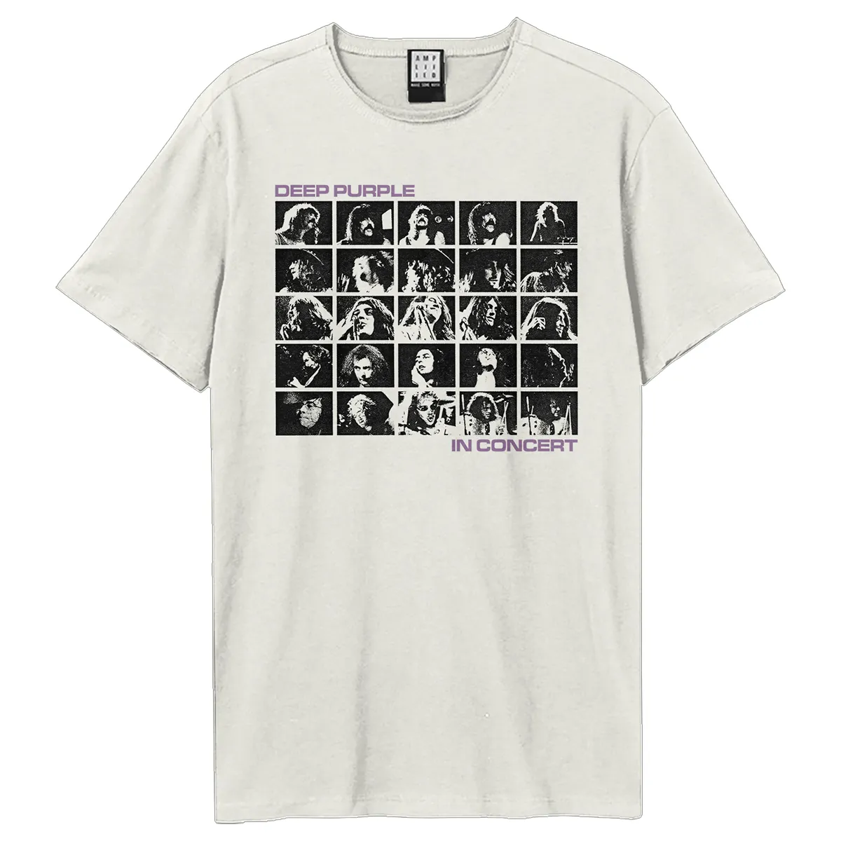Amplified Unisex Adult In Concert Deep Purple T-Shirt