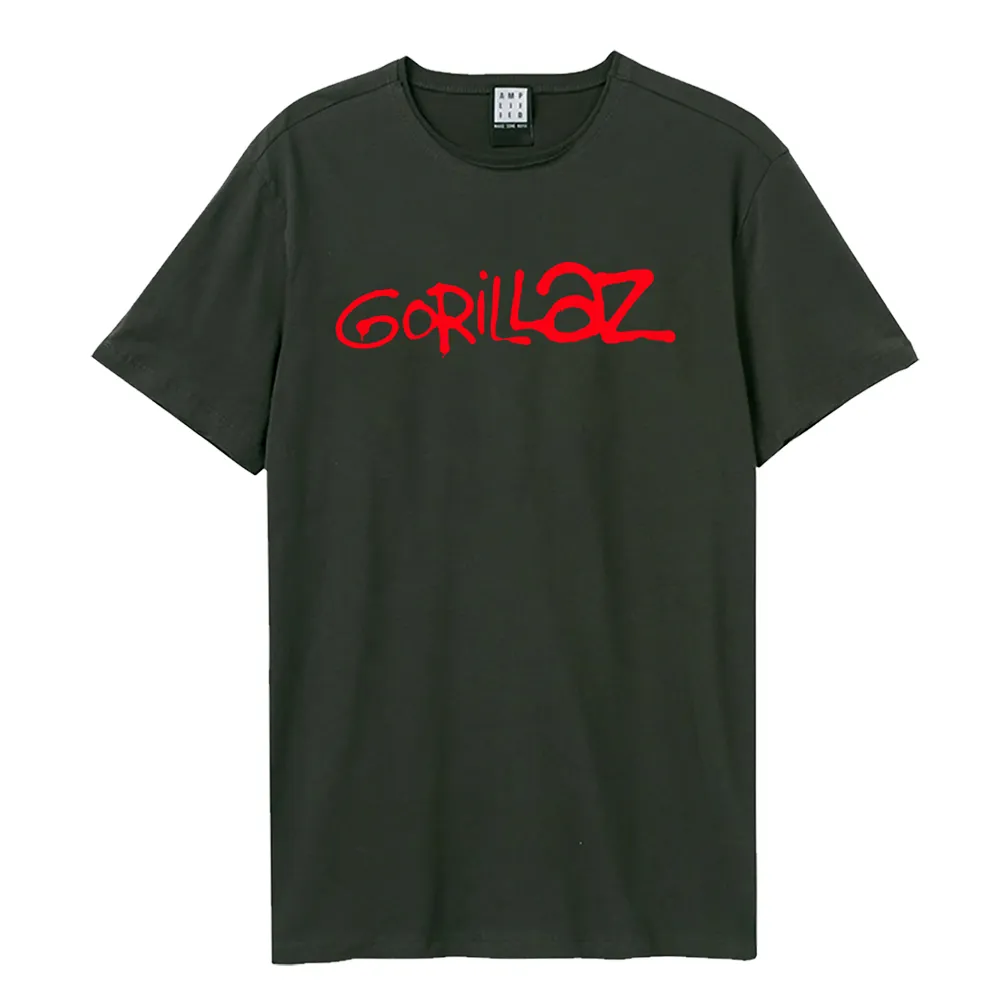 Amplified Unisex Adult Gorillaz Logo T-Shirt