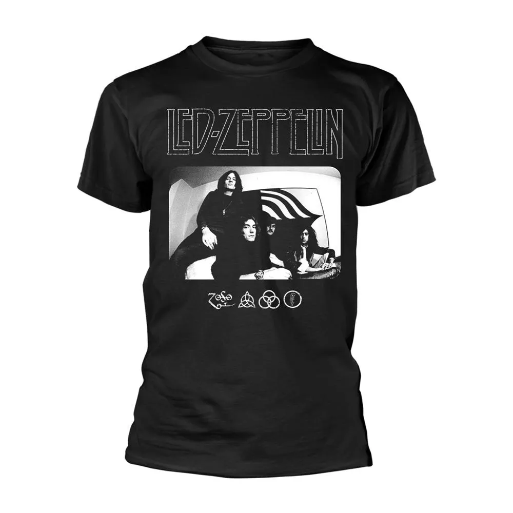 Led Zeppelin Unisex Adult Photograph Logo T-Shirt