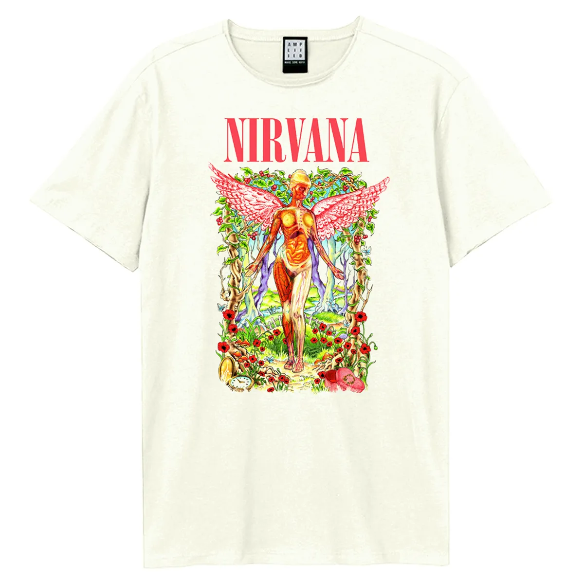 Amplified Unisex Adult In Utero Wilderness Nirvana T-Shirt