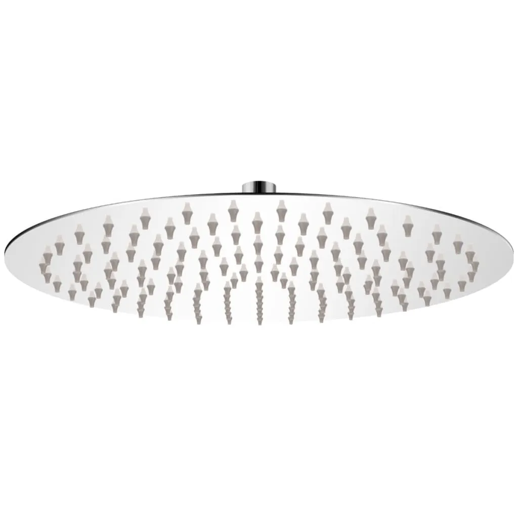 vidaXL Regndusjhode rustfritt stål 30 cm rund