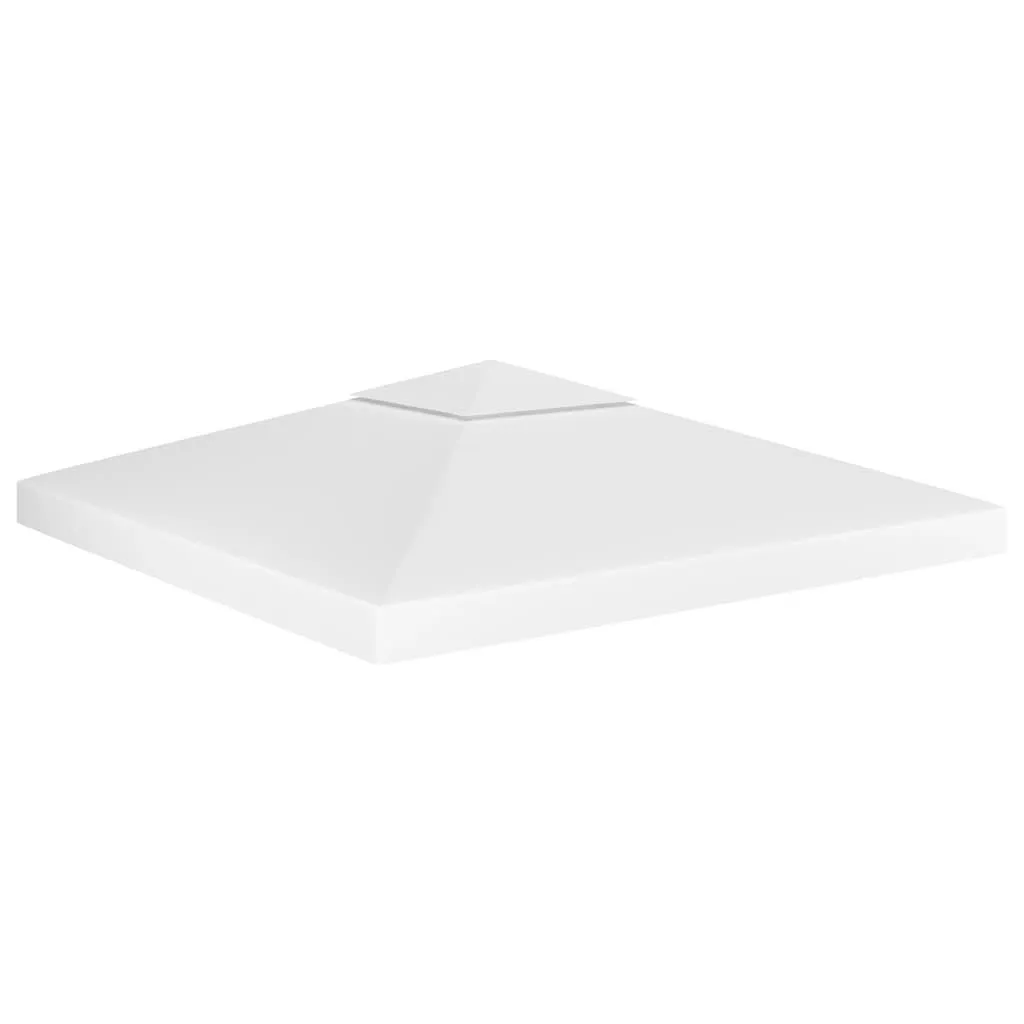 vidaXL Dobbel toppduk til paviljong 310 g/m² 3x3 m hvit