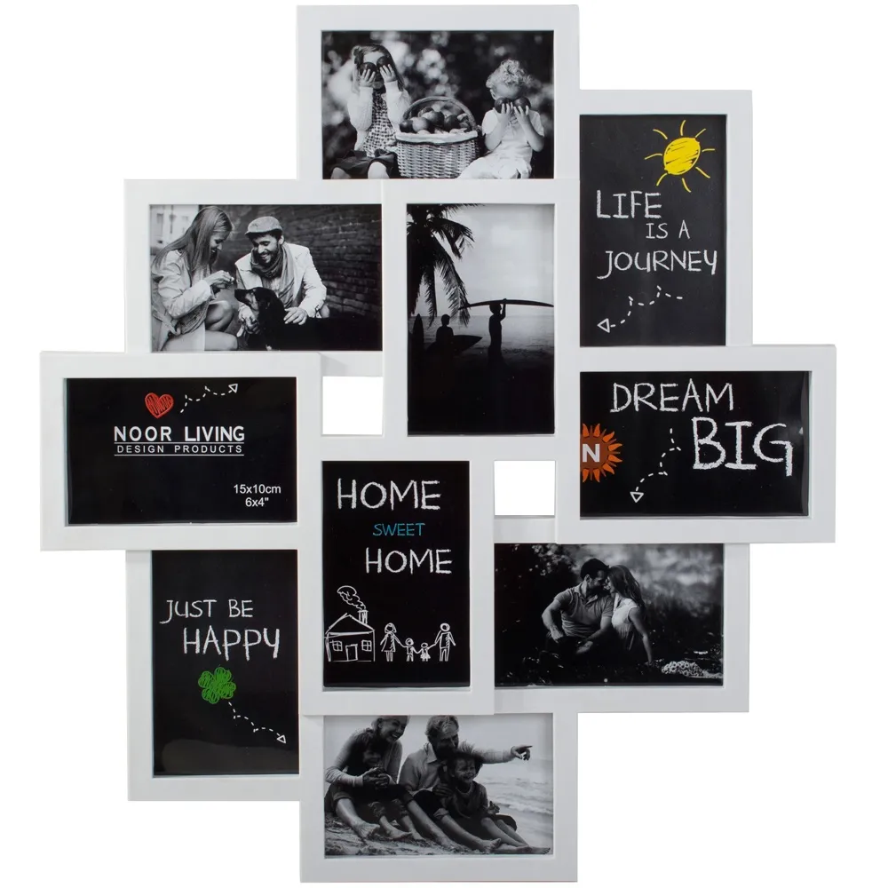 Collageramme / Bilderamme - 10 bilder - White