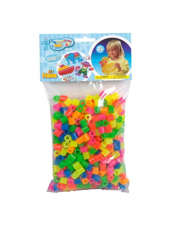 Hama Beads Mix Neon Maxi 500 pcs