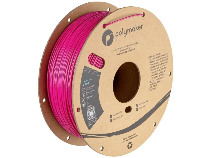 Polymaker PB01039 filament PETG varmebestandig høy stivhet 1,75 mm 1000 g Magenta (PB01039)