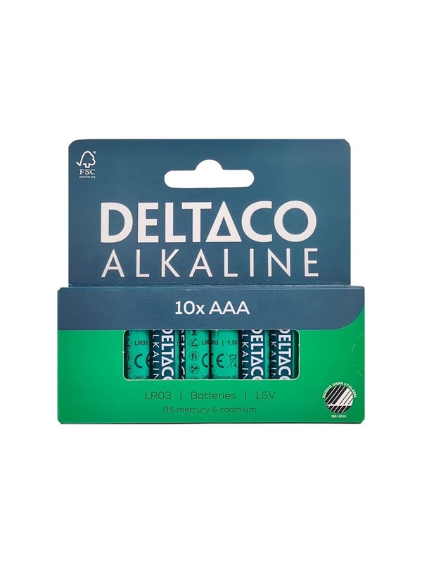 Deltaco battery - 10 x AAA / LR03 - Alkaline