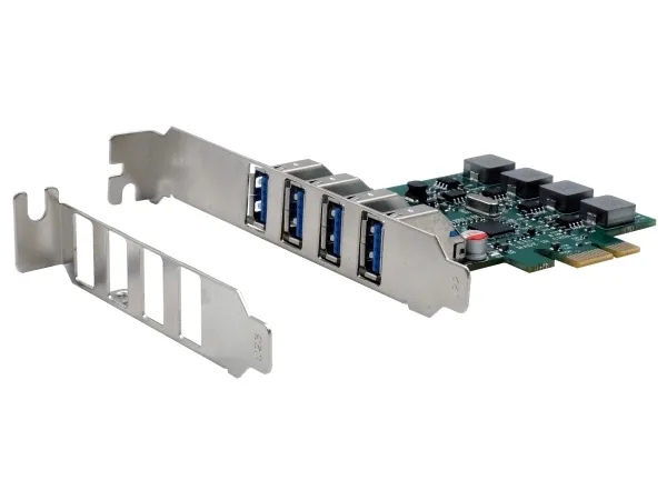 EXSYS EX-11194, PCIe, USB 3.2 Gen 1 (3.1 Gen 1), Hankjønn, China, Hunkjønn, Hunkjønn