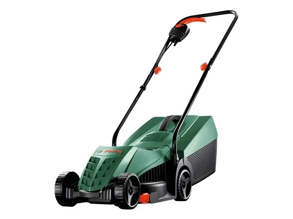 Bosch Camping & Outdoor, Gressklipper som man spaserer bak, 32 cm, 25 cm, 65 cm, Roterende blader, 31 l
