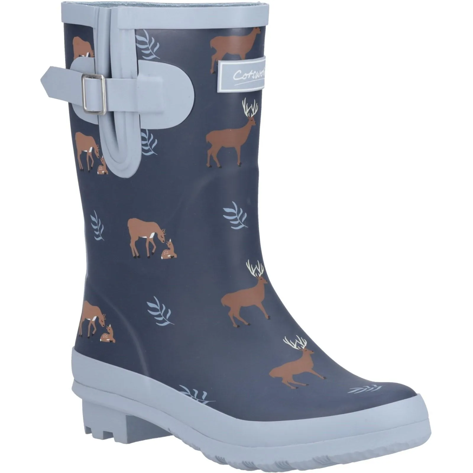 Cotswold Womens/Ladies Woodland Deer Mid Cut Wellington Boots