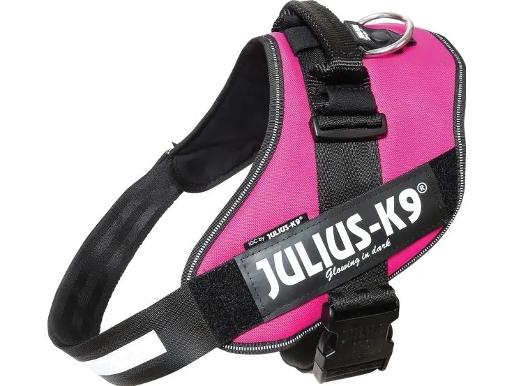 Julius-K9 K9 IDC sele, str.: 3, mørk pink, 82-115 cm
